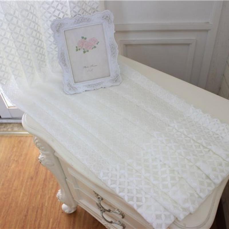 European Sheer Curtains Window Tulle Curtains for Living Room Bedroom Kitchen Voile Embroidered Curtains Drapes Custom