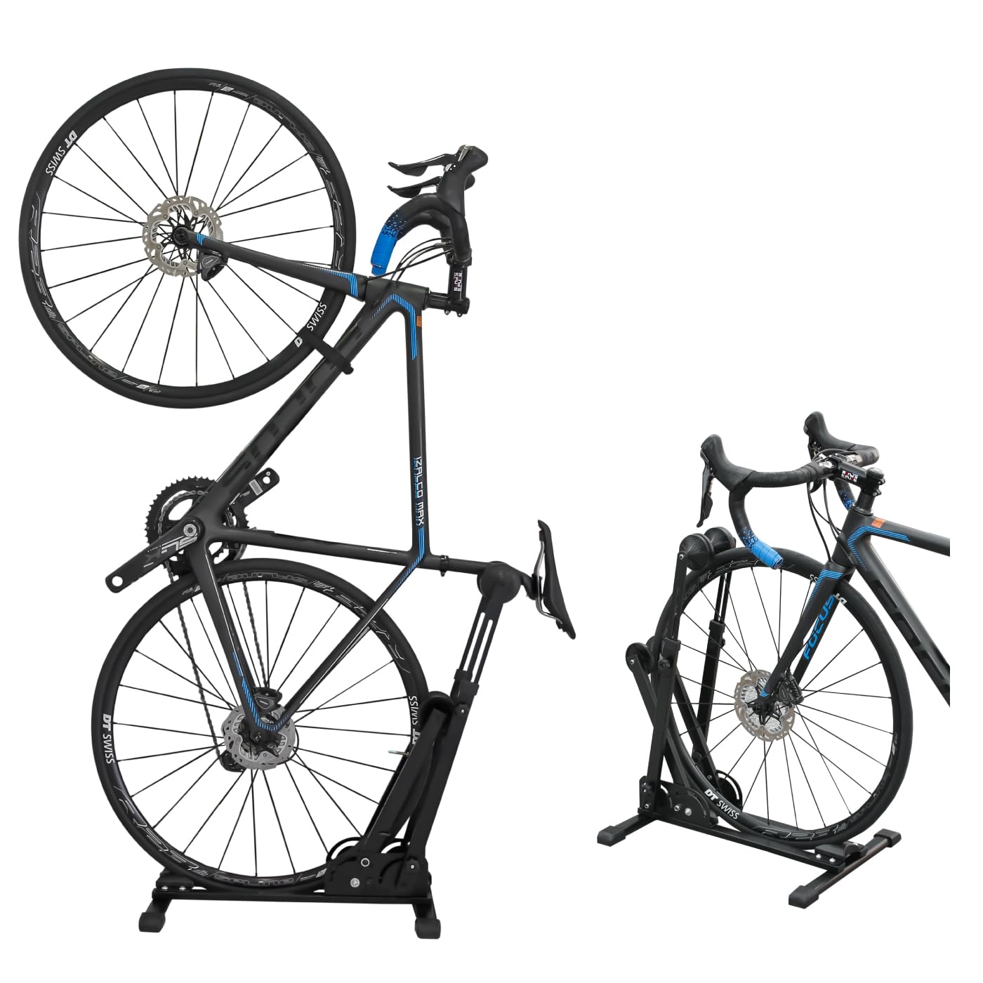 

GORIX Bicycle Vertical or Single Indoor Fits Inch Mini Cross Freestanding Steel Stand Stand, Horizontal, Bike, Use, Non-Topple, 3-Point Support, чёрный