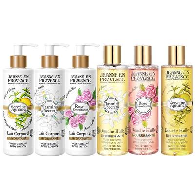 Jeanne En Provence Rose Scented Body Lotion and Shower Gel