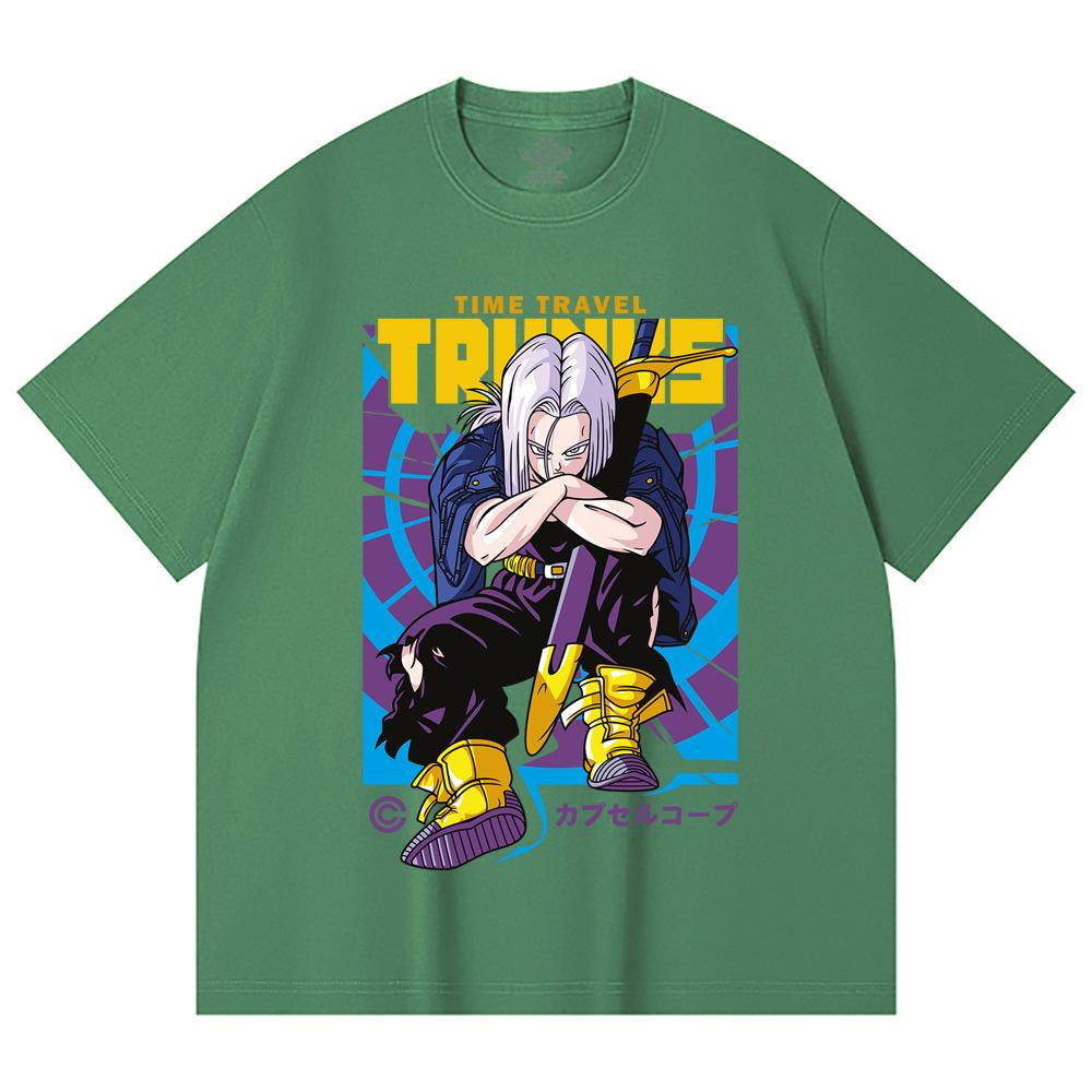 230 Gsm 100% Βαμβάκι Dragon Ball V71 Future Trunks Εκτύπωση Unisex Βαμβακερό T-Shirt