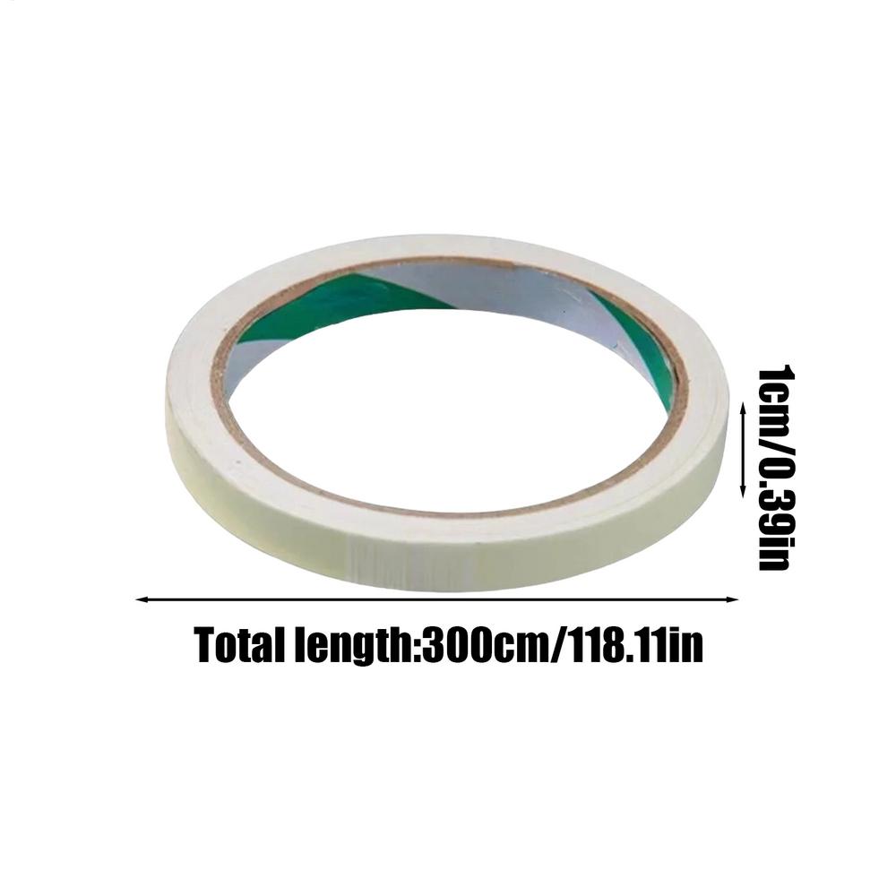 Glow Tape Glow in the Dark Adhesive Safety Egress Markers Safety Tape Wear-Resistant Green Fluorescent Tape Fluorescent Green