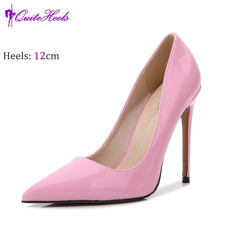European and American nightclub drag party high-heeled women's thin heels, sexy black bed pointed-toe French women's single shoe