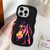 Case for iPhone XR 17 Air 16 Pro Max 8 14 11 15 Plus 12 13 Soft Phone Cover Cool Horse