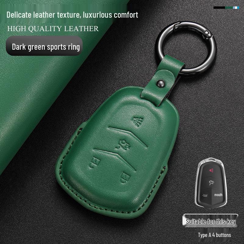Cadillac GT4 Genuine Leather Key Case for CT6/XT5/XT4/XT6/CT4/CT5/XTS/ATSL