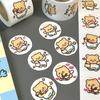 500Pcs/Roll Cute Round Seal Stickers Rolls Stickers Graffiti Luggage Stickers Toys
