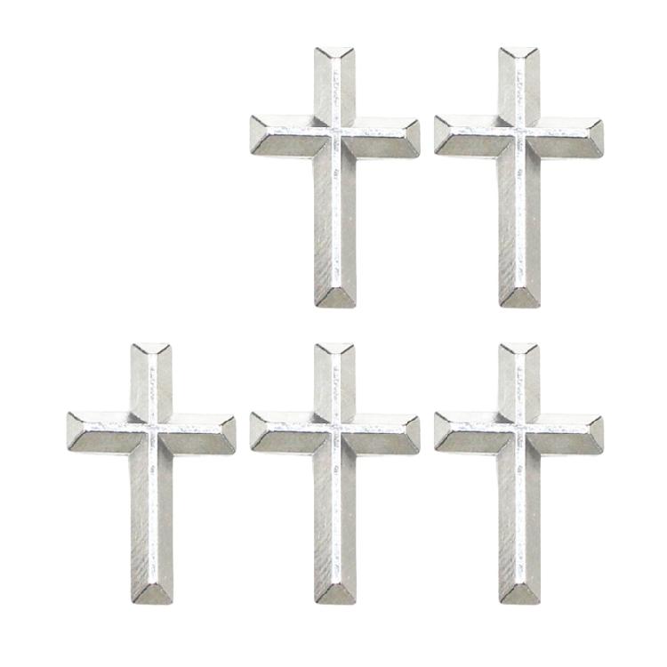 5 pezzi Spilla a croce versatile Distintivo religioso Accessorio cristiano Accessori per costume fatti a mano Regalo per cristiani
