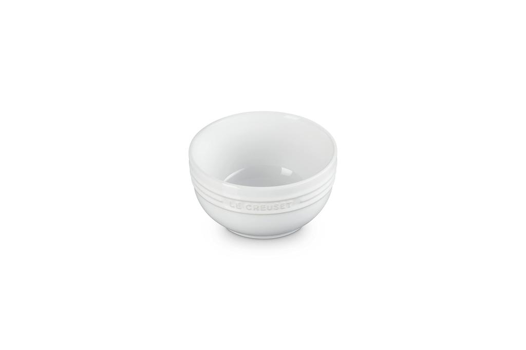 Le Creuset Rice Bowl, 330ml, White, Heat and Cold Resistant, Microwave, Oven, and Dishwasher Safe [Official Japanese Product]