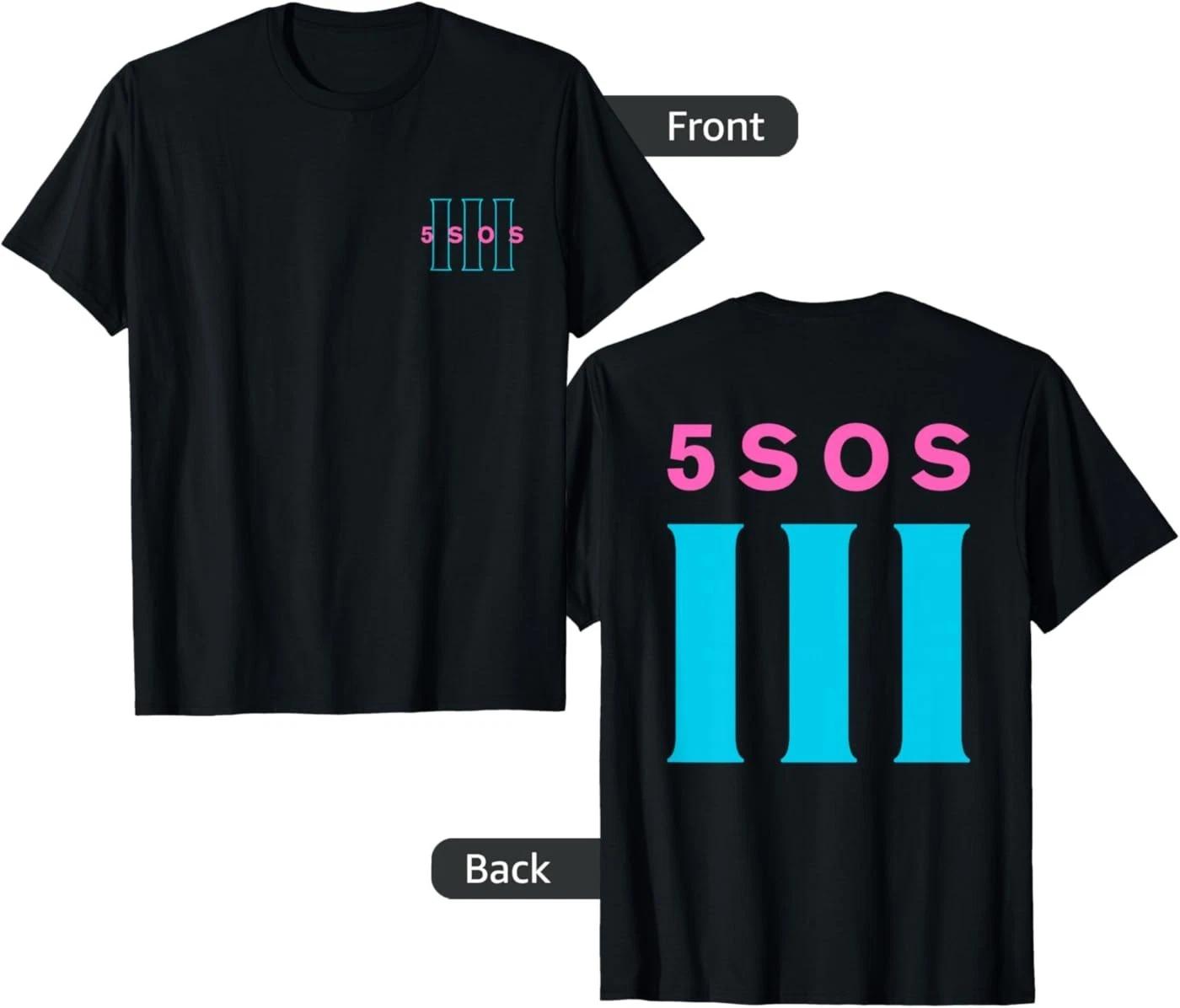 

(Front & Back ) 5 Seconds of Summer Logo Unisex T-Shirt M