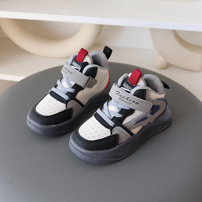 New spring and autumn girls' shoes, children's sports shoes, casual non-slip boys' sneakers, dad shoes for young children