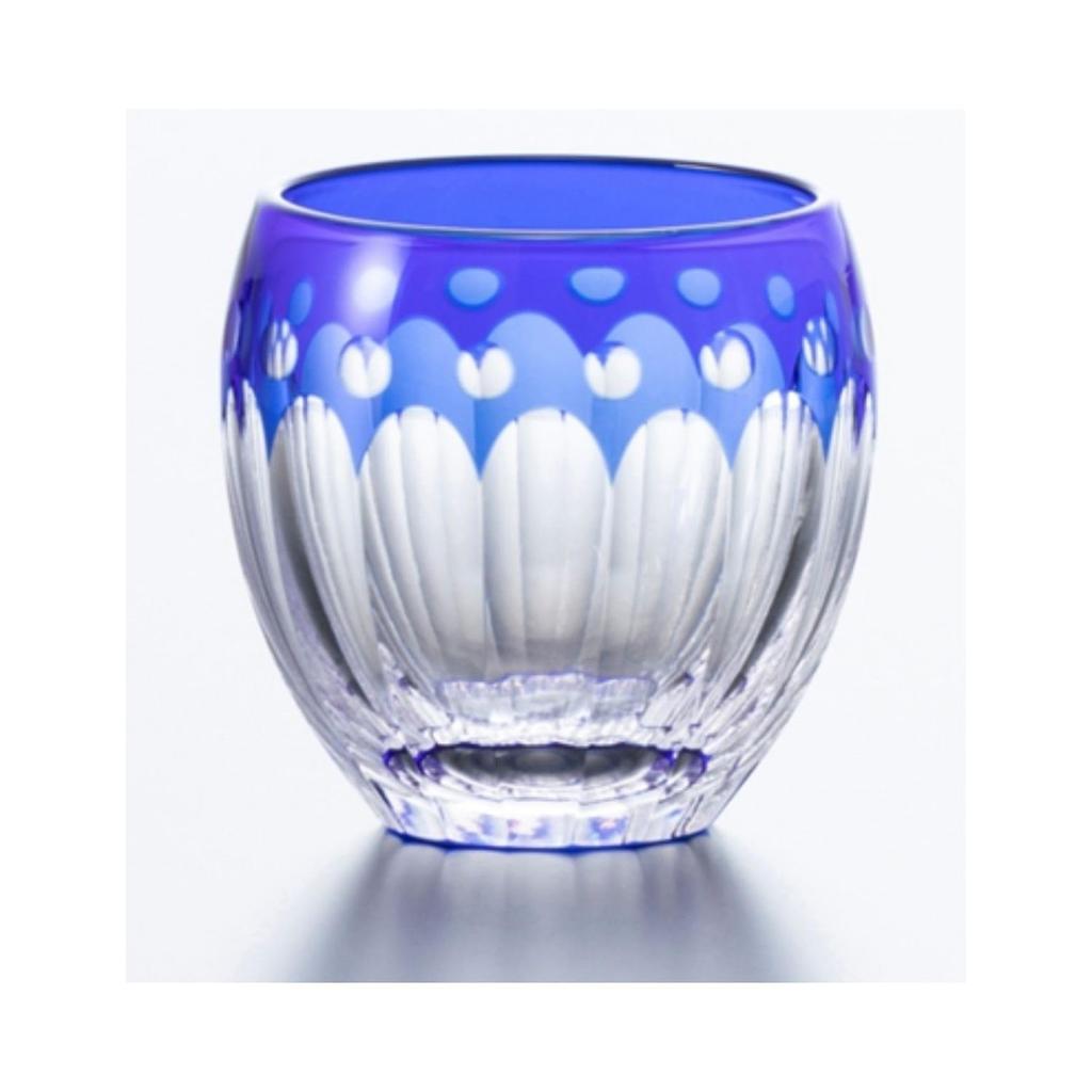 TOFUKU Trading Original Kiriko Takumi Premium Sake x Glass, Finish, Glasswork, Cup, Fuga, Blue, 55 (M60) H60mm, 110cc, TK-380