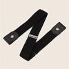 1 Piece of Abdominal Control Belt - Elastic Adjustable Waistband for Jeans and Pants - No Buckle Design, Comfortable and Convenient