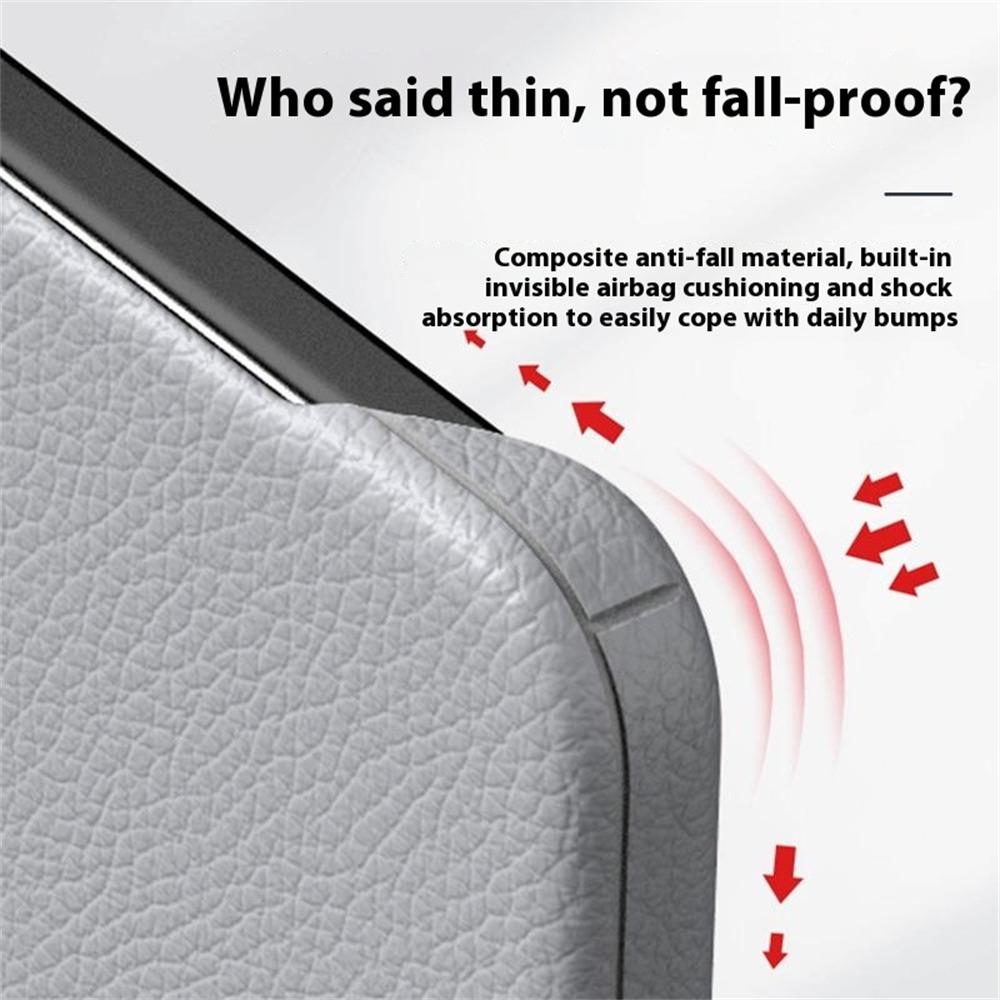 For Samsung Galaxy S25 Ultra Case Borderless Slim Anti Drop Leather Texture PC Phone Back Cover
