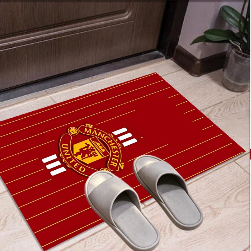 Manchester United F.C Pattern Rug, Indoor/Outdoor Mat, for Picnic, Gameroom, Bedroom, Office, Living Room, Home Decor Carpet, Birthday Gift
