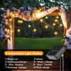 Guirlande Lumineuse Solaire Boules à Bulles d'Extérieur avec 8 Modes Étanche Guirlande Lumineuse de Noël pour Jardin Clôture Fête de Mariage Décoration