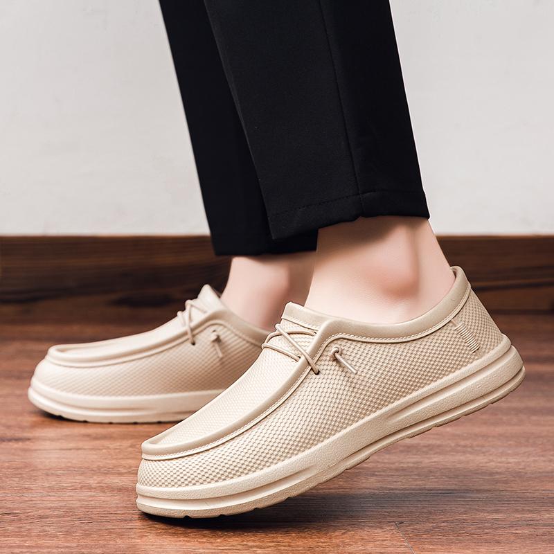 Fashion Chef work shoes four seasonal men's plus size oil resistant waterproof wear-resistant outdoor garden shoes anti slip EVA shoes