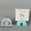 Creative Card Holder Silicone Mold DIY Heart Card Clip Making Plaster Epoxy Resin Concrete Casting Molds Office Desktop Decor
