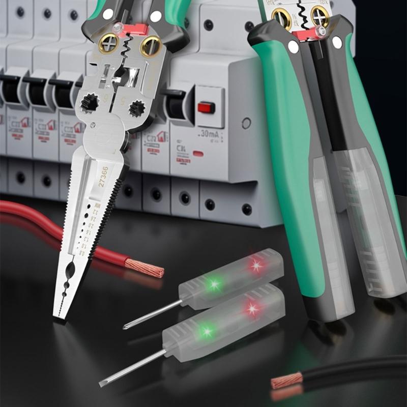 Industrial Steel Wire Stripper & Crimping Tool with Ergonomic Handle Simple To Operate for Precise Wiring Tasks