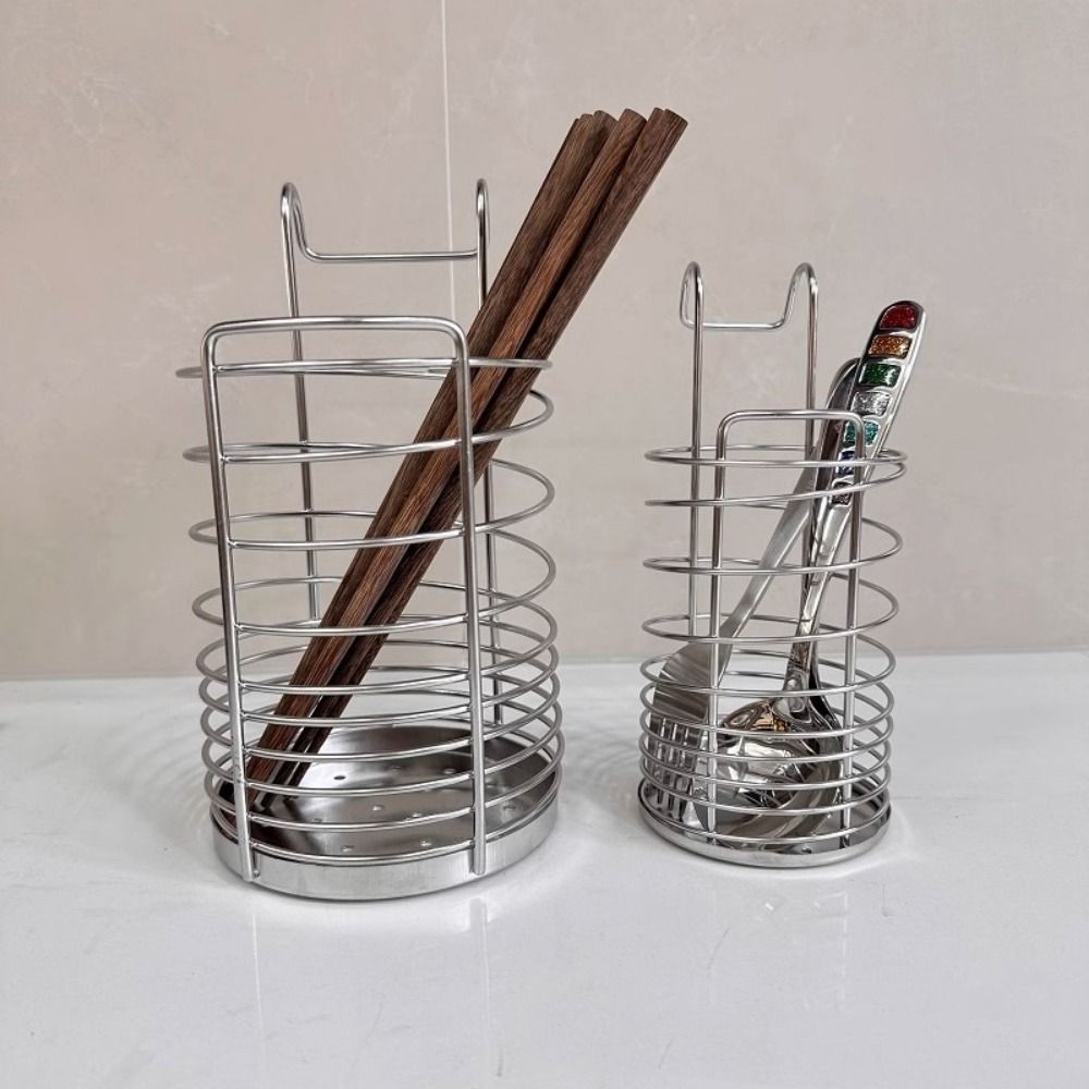 Space Saving Chopsticks Cage Rustproof Chopstick Drying Rack Durable Silverware Storage Box  Home