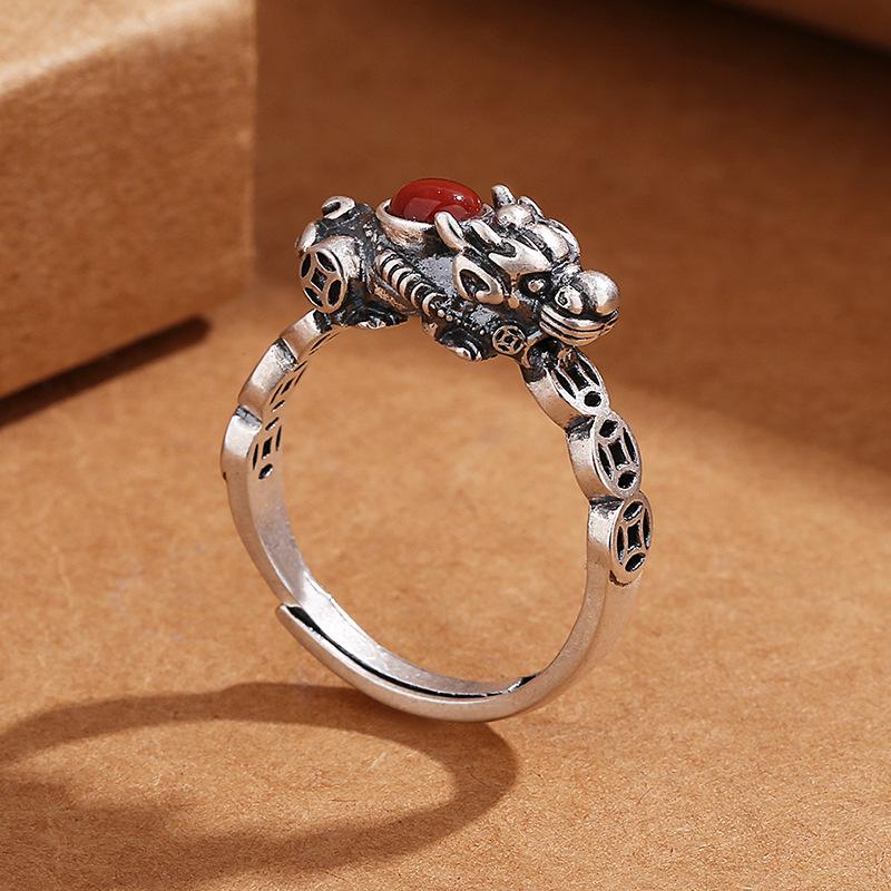 New 925 Sterling Silver Vintage Animal Ring Adjustable Simplicity Fashion Exquisite for Women Girlfriend Jewelry Wedding Gifts