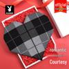 PLAYBOY Men's Geometric Pattern Winter Scarf