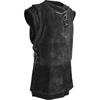 Vintage Medieval Warrior Semsket Skinn Jerkin Ermeløs Retro Snøring Vest Knight Cosplay Semsket Skinn Armor Pirat Tunika