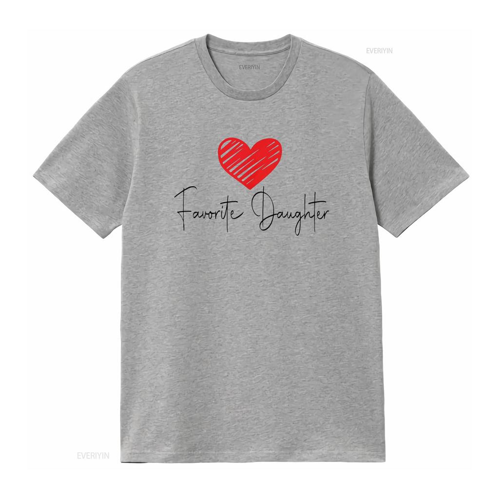 Favorite Daughter For Girls And Women T Shirt Black Vintage Washed Versatile Streetwear Slightly Breathable Unisex
