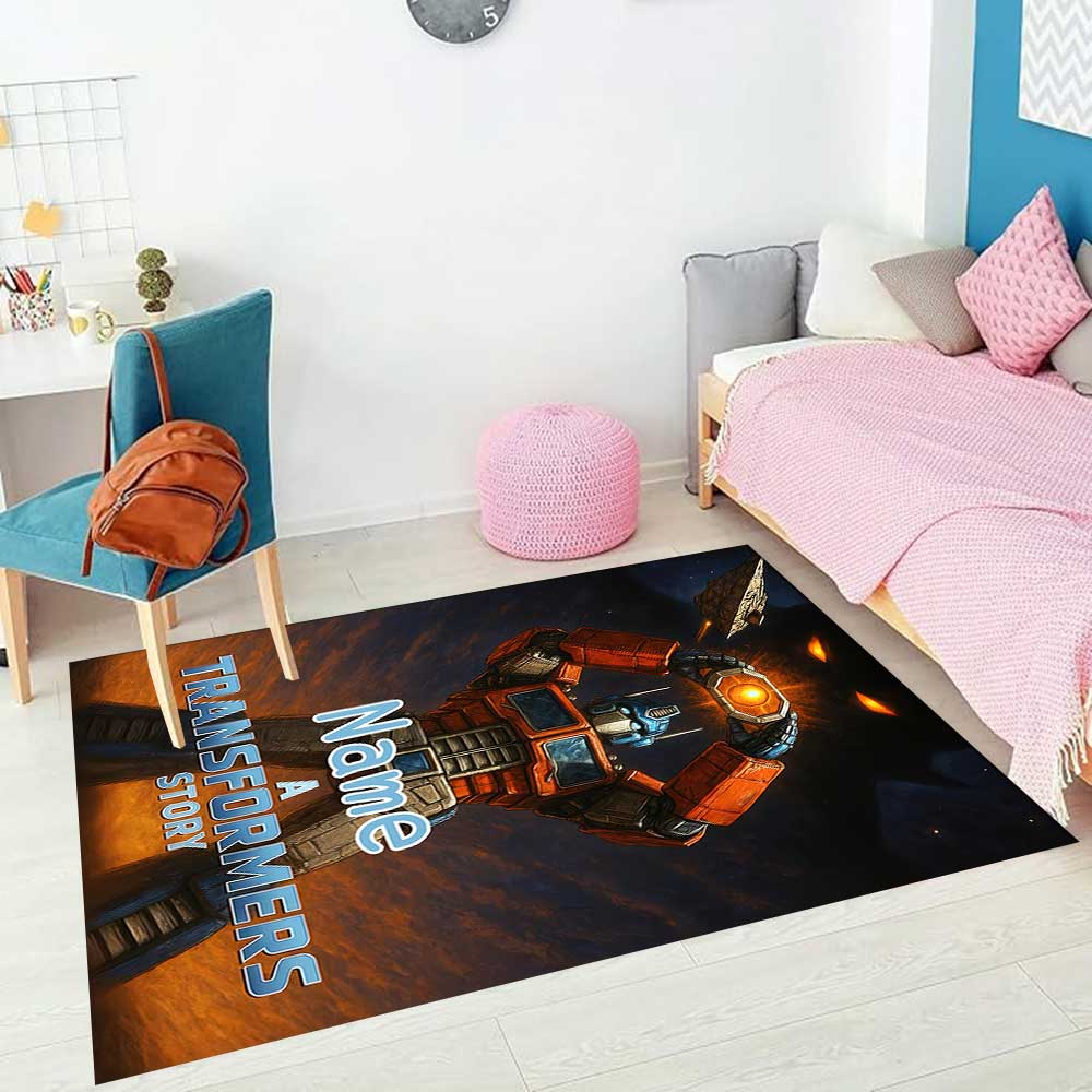 Transformers Fans (26) Customize your name rug, office chair cushion, home bedroom living room gift.