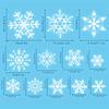 137 Christmas Snowflake Window Flowers - PVC Electrostatic Stickers for Glass - Reusable Winter Decorative Stickers