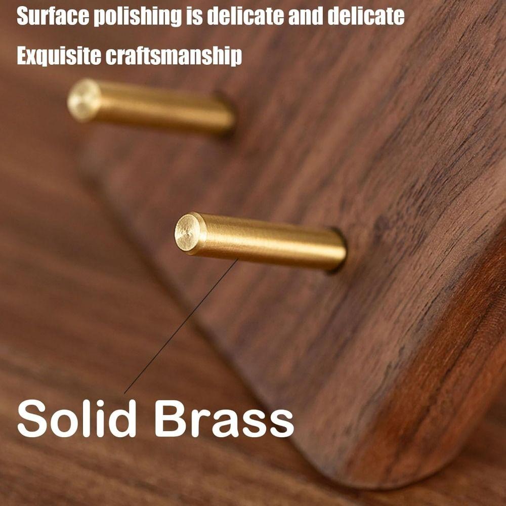 Retro Walnut Wood Phone Stand Non-Slip Base Simple Design Desktop Phone Holder Metal Portable Phone Bracket Desktop Use