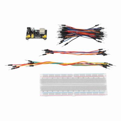 830 Steckpunkte Breadboard 3,3V 5V Stromversorgungsmodul mit Jumperkabel-Set für DIY Schaltungsprojekte