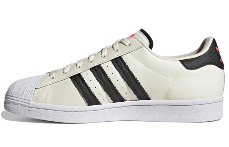 Adidas Originals Superstar Shoes  White Black Orange  FU9530 44
