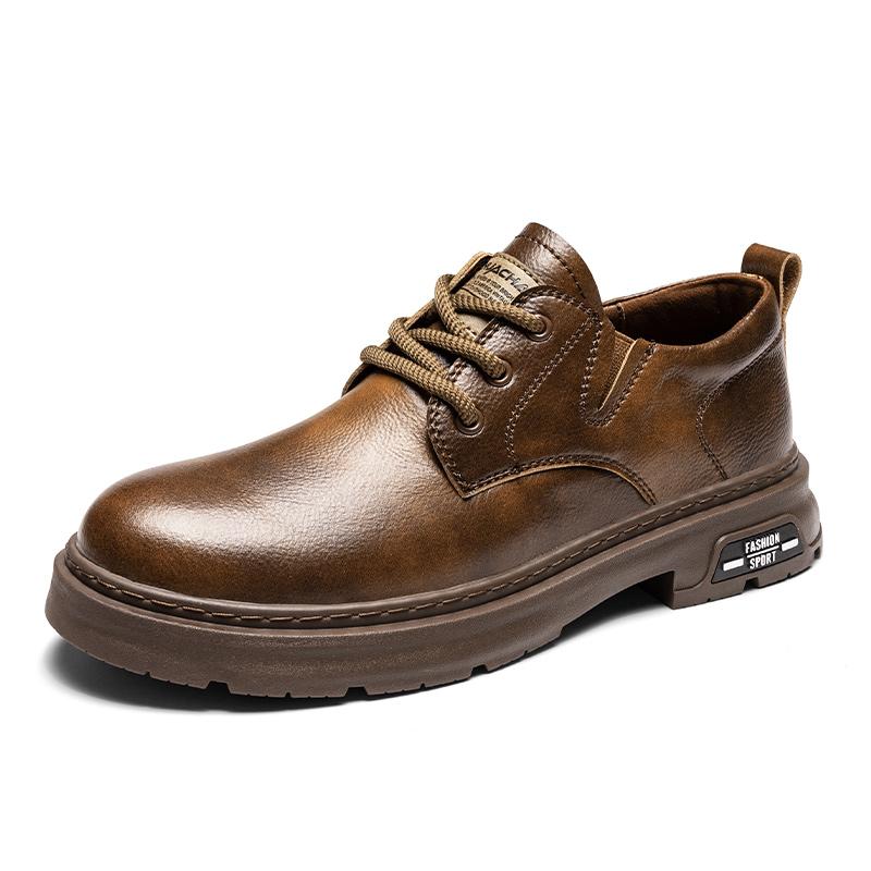 

WAERTA Brand Luxury quality Men Flat Shoes Lace Up Oxfords Black Spring Autumn Breathable Leather Shoes Men fashion Walking Shoes 44 бронзовый