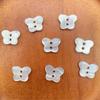 30pcs Glossy Surface Heart Buttons Cute Resin Buttons Mini Butterfly Buttons  Clothing Coat