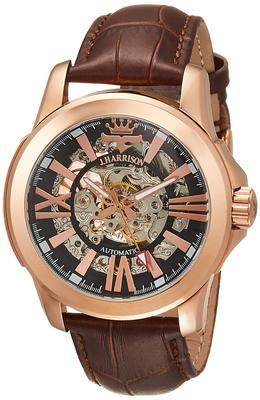 Jae Harrison JH-042PB Herrenuhr, Offiziell importiert, Schwarz
