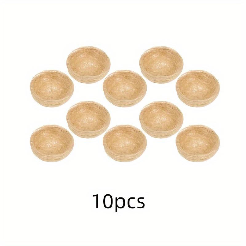 

10 шт. искусственных гнезд для птиц, идеально подходят для сада, природного искусства и декора для поделок, украшения сада | Натуральные коричневые гнезда | Декор для птичьих гнезд 10pcs