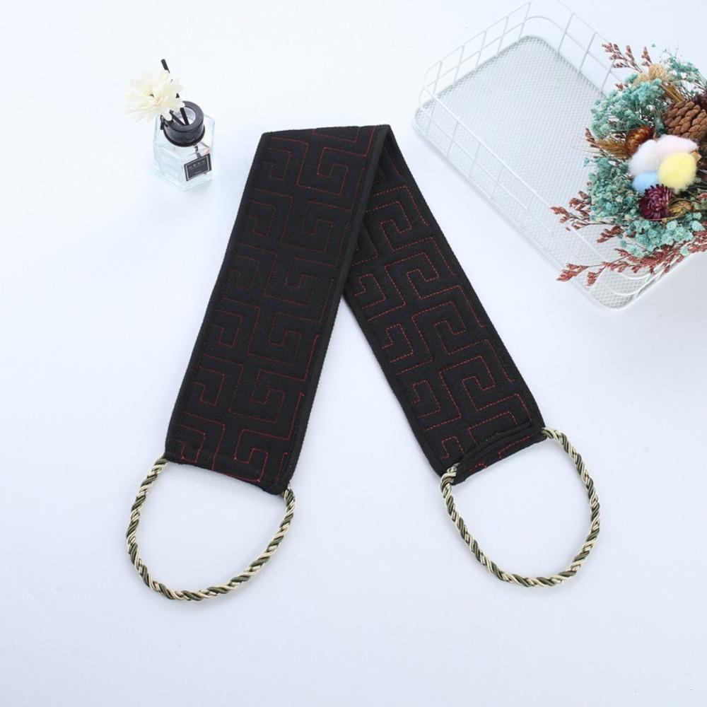 Dual Sided Back Scrubbing Towel Handle design Back Rubbing Strap Exfoliating Body Towel  Unisex