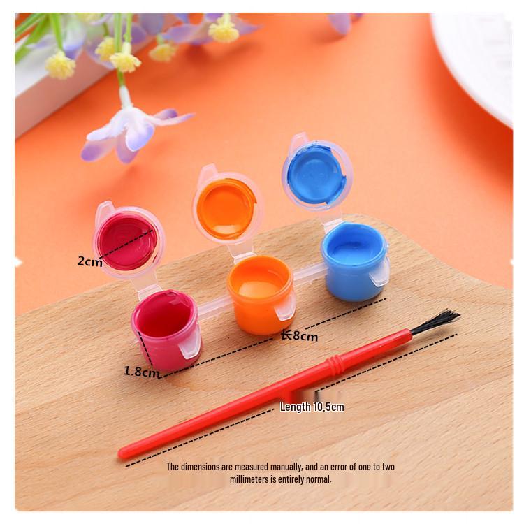 3ml Triple-Color Acrylic Paint Set for Kids' DIY Doll and Hand Painting