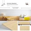 3D Wood Slat Wall Panels Self Adhesive Sound Absorbing For Home Living Room Office Wall Decor