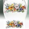 Adesivi per WC Adesivi a Fiori Adesivi Autoadesivi per Bagno Pittura Adesivi Impermeabili Copriwater Pareti del Bagno Adesivi a Fiori