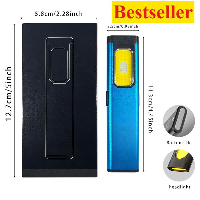Mini Portable Flashlight Rechargeable Head Light Waterproof LED Headlamp for Hiking Running Repairing Fishing Cycling with Tail Magnet