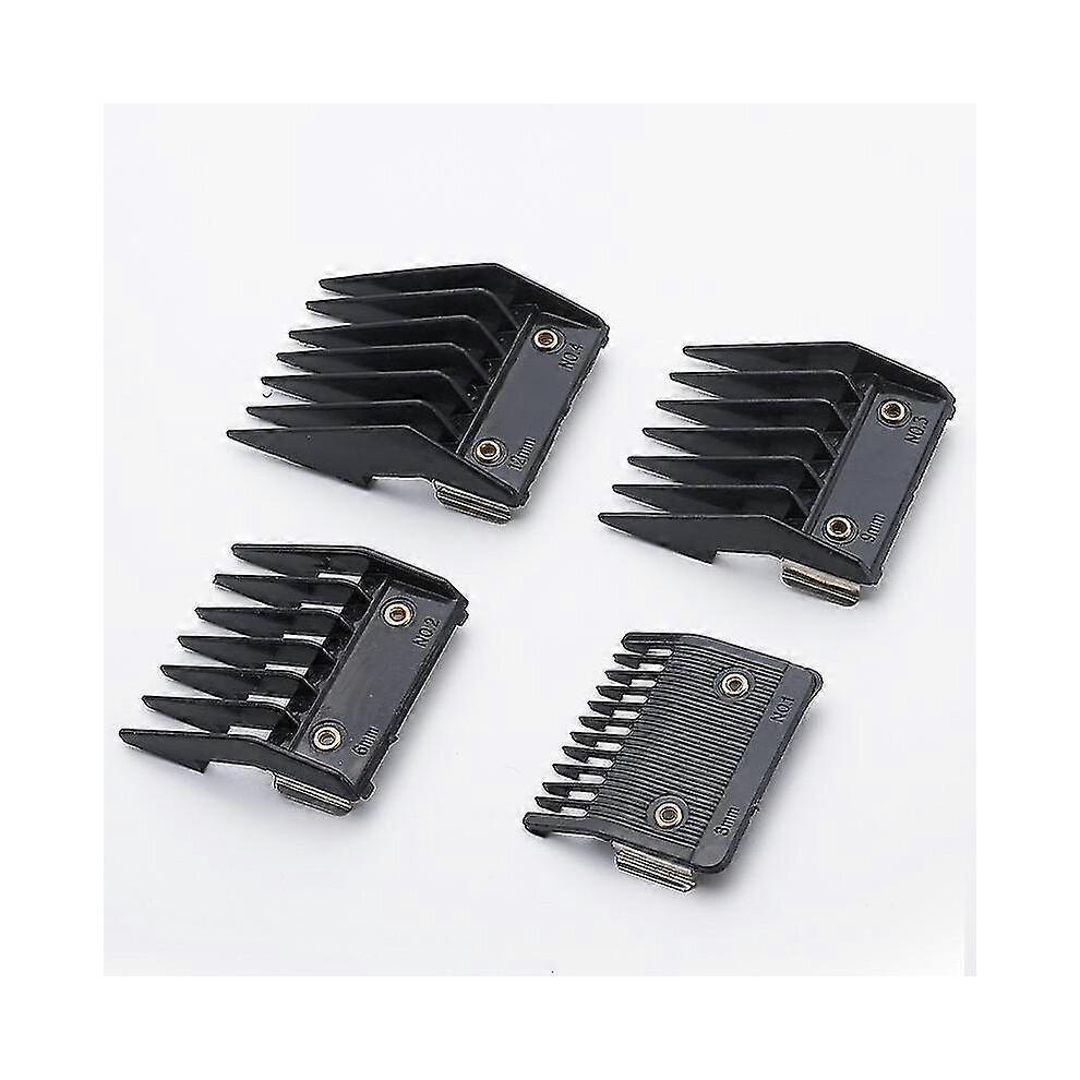 4 Attachment Comb Set for Wahl with Metal Backed Cutting Guide 3mm 6mm 9mm 12mm