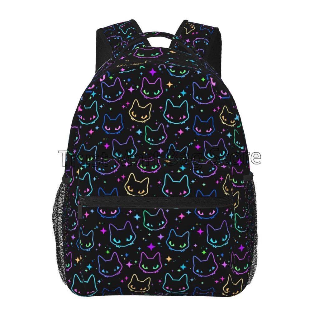 Anime Neko Atsume Women Backpack Cartoon Mochila for Girls Boys Travel Rucksack Cute Cat Printing Shoulder Bag for Teenages