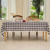 Table Decor Linen Plaid Tablecloth Pastoral Style Antifouling Table Runner Waterproof Rectangular Desk Cover Wedding