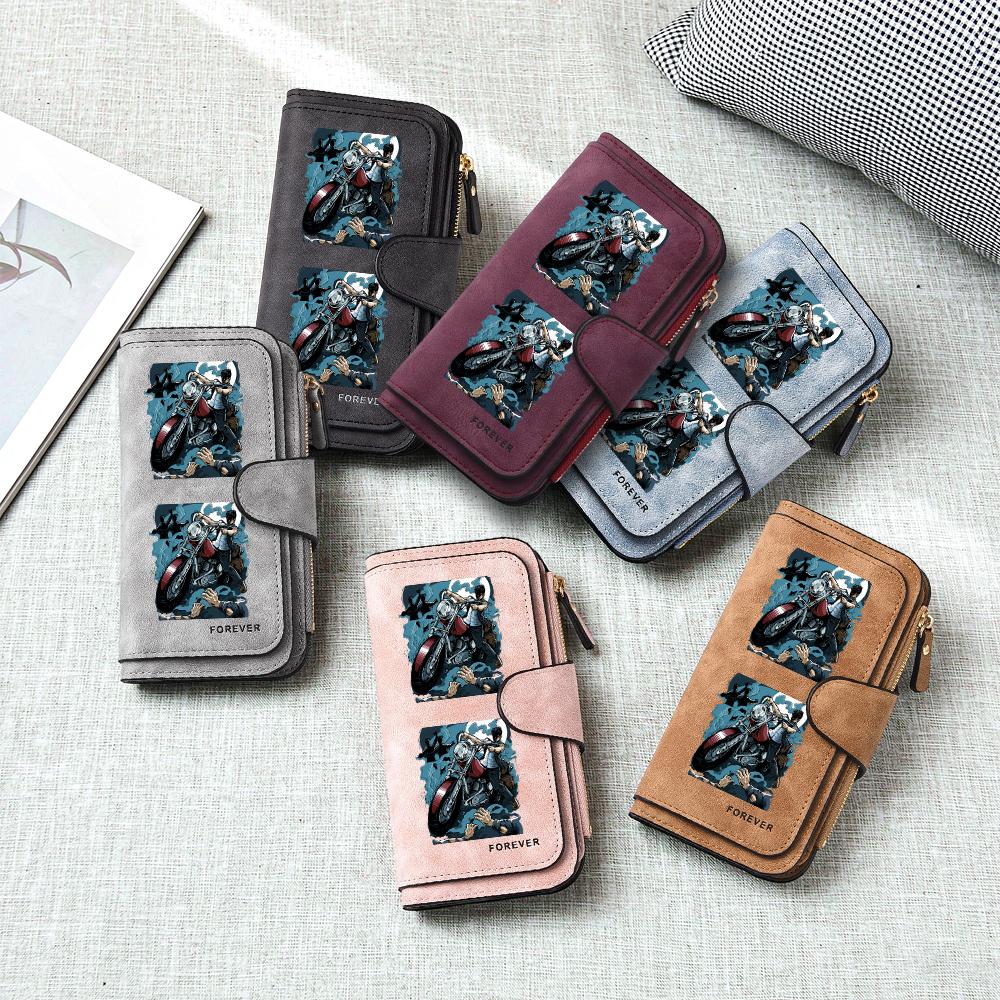 Cool Biker Print Wallet for Daily Use
