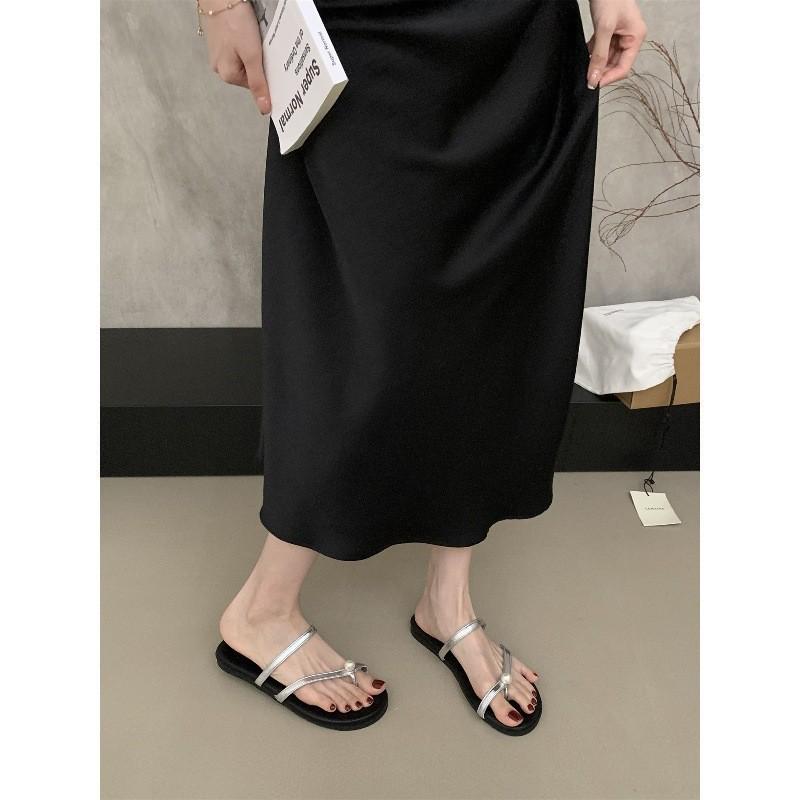 Inner Height-increasing Birkenstock Shoes Bag Head Half Slippers Women's Summer Outer Wear 2025 New One-pedal Single Shoes Mary Jane Liang Slippers