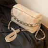 IELGY All-Match Diamond Chain Shoulder Bag Fashion Simple Cross-Body Small Square Bag