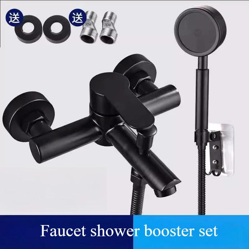 Bathroom Shower Faucet Set 304 Stainless Steel Bathtub Faucet Into The Wall Bathroom Dual Mixed Water Valve Hot and Cold Faucet