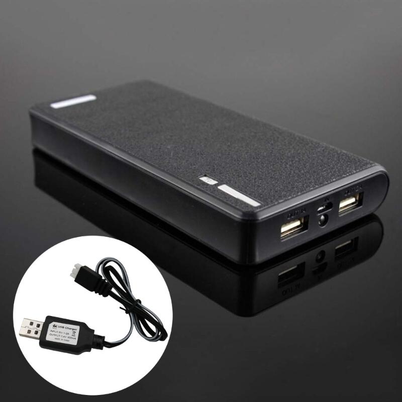 7.4V Lithium Battery Chargiing Cable USB to 3Pin Port Battery Charging Cord with LED Indicator