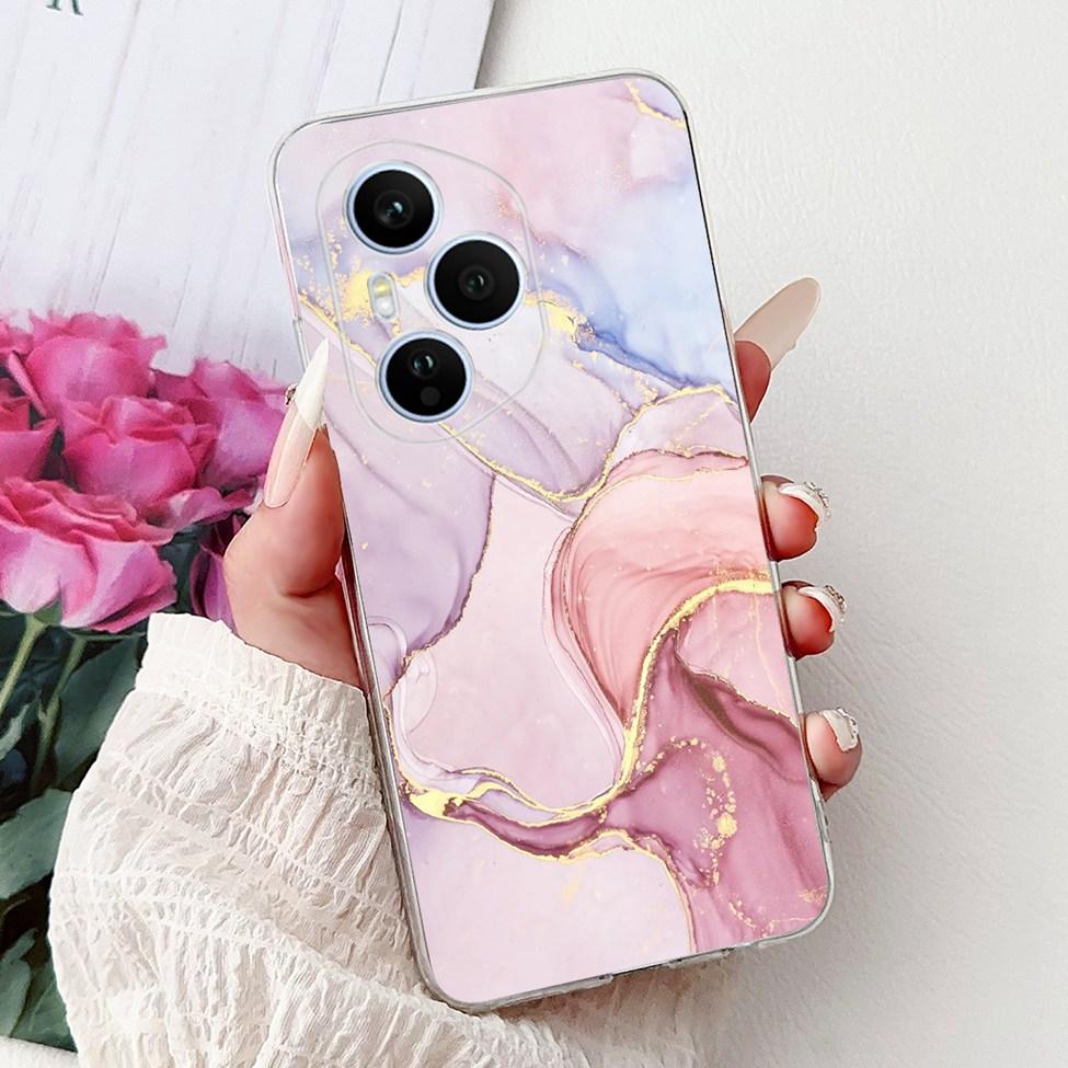 Clear For Honor 400 Pro Case DNP-NX9 Cute Cartoon Cat Fashion Flower Funny Painted Soft Bumper For Honor 400Pro Back Cover Funda