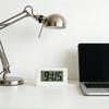 Small Digital Clock Mini Car Clock with Large LCD Display for Office Vehicle Home Table Battery Operated Desk Clocks